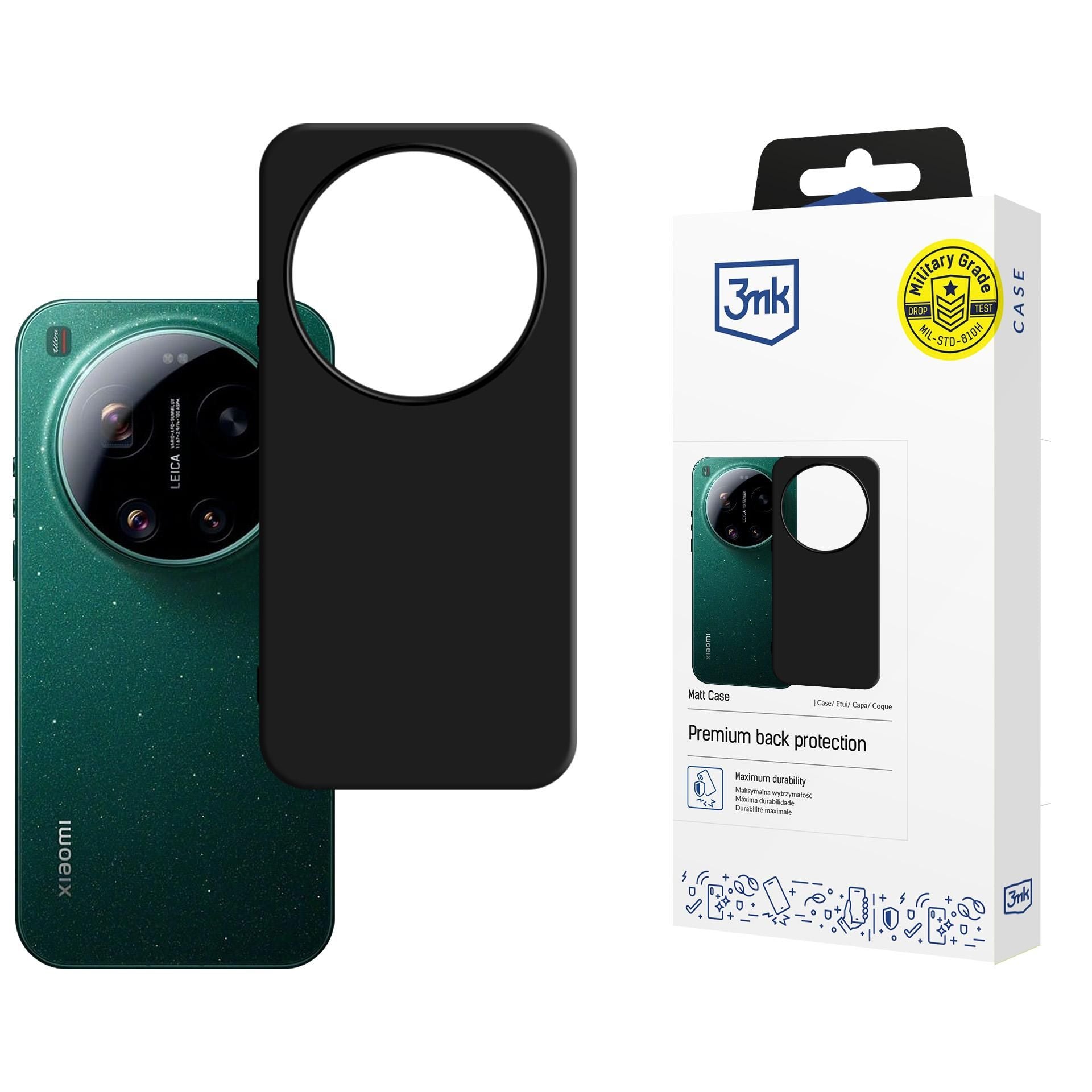 Матов калъф за Xiaomi 17 Ultra - 3mk Matt Case black
