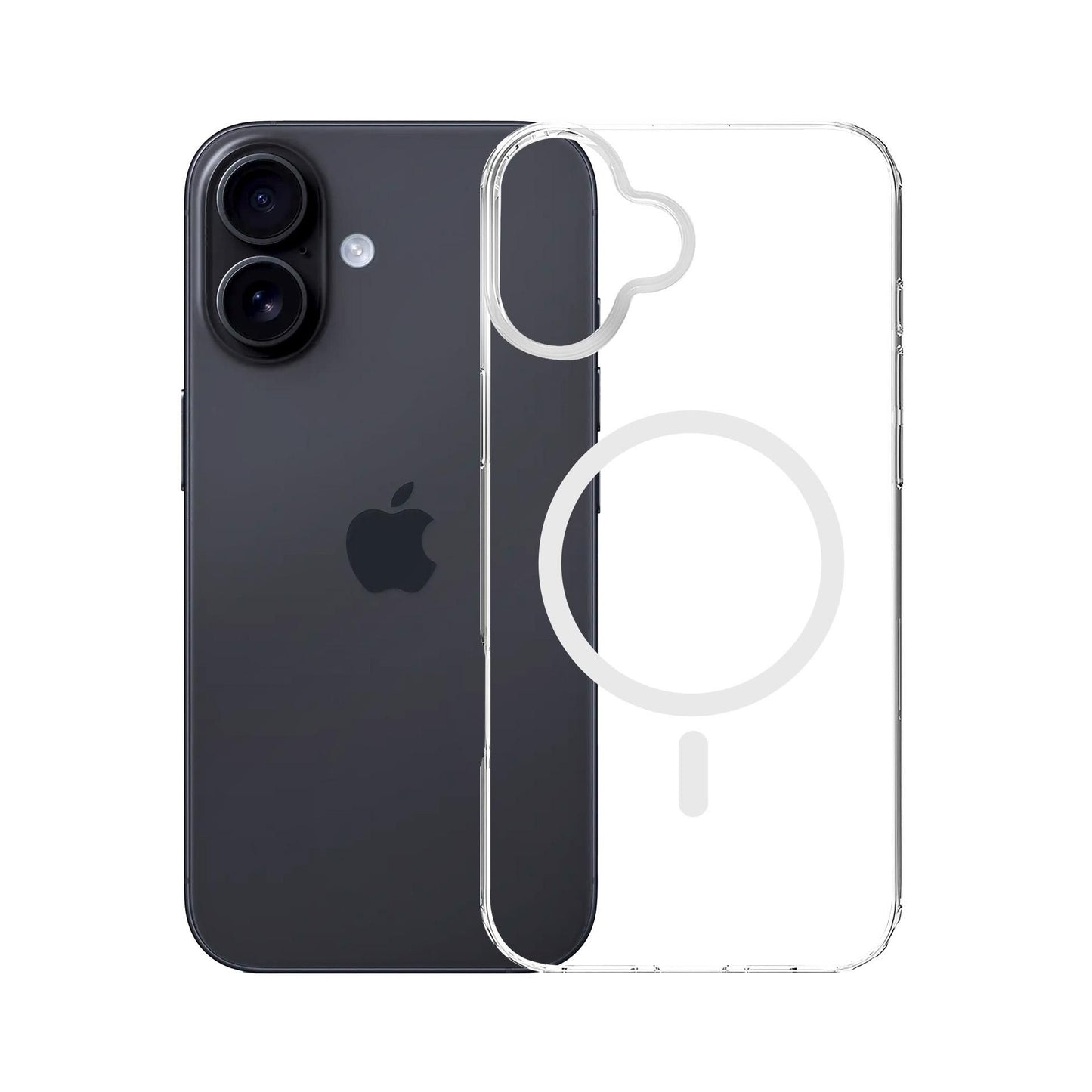 Прозрачен калъф MagSafe с прозрачна защитна рамка за Apple iPhone 16 Plus - 3mk Armor MagCase