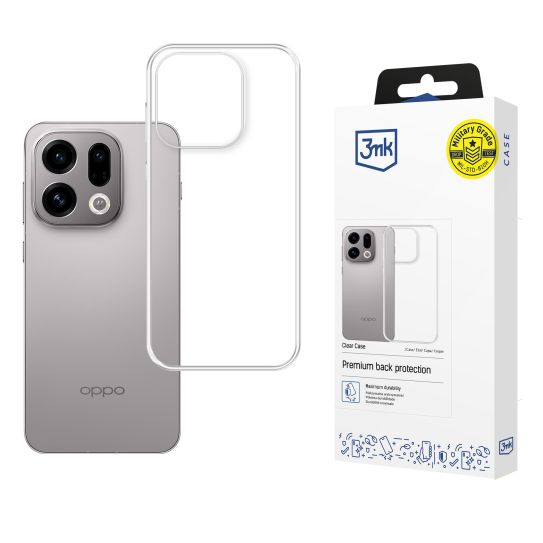 Прозрачен калъф за Oppo Find X9 - 3mk Clear Case
