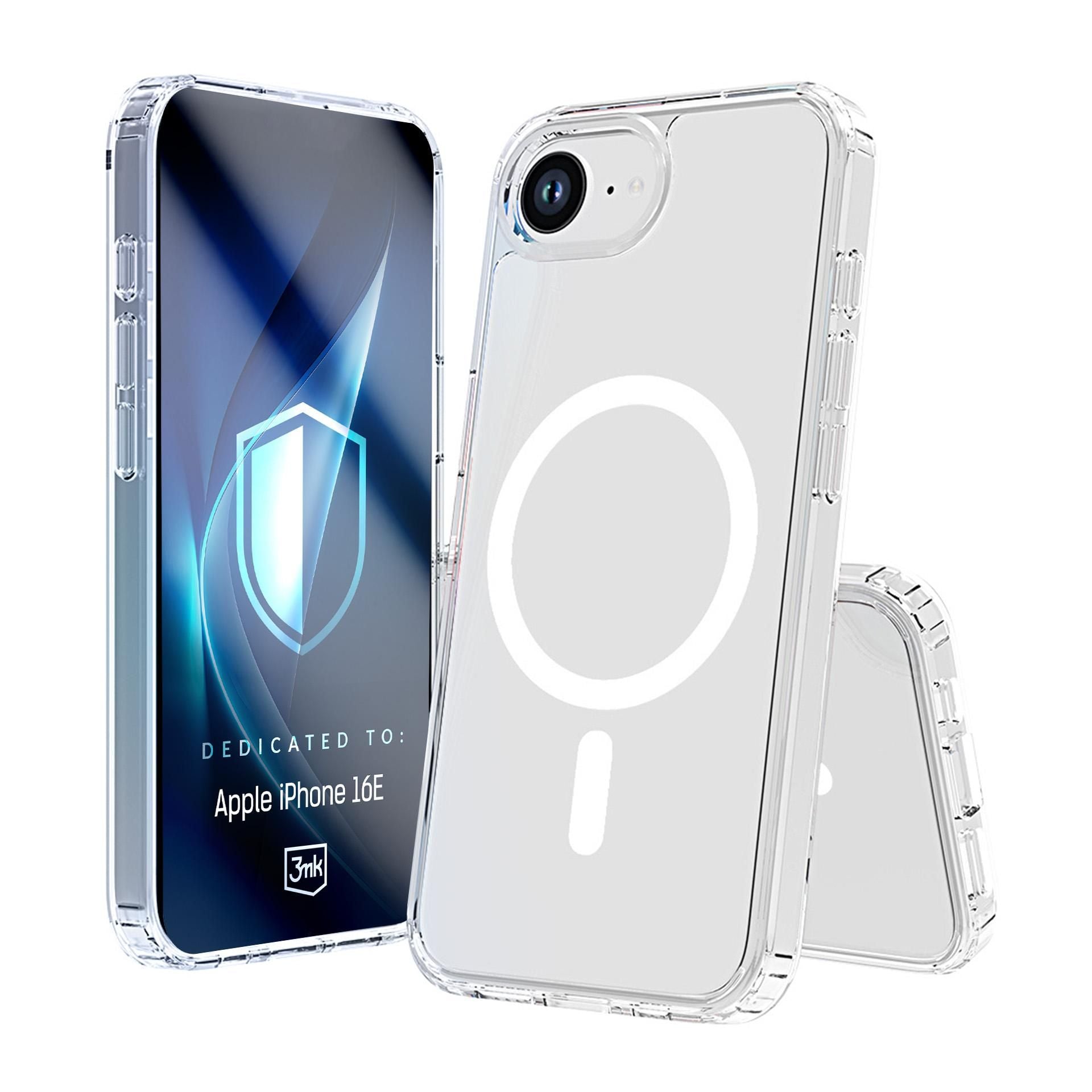 Прозрачен калъф за Apple iPhone 16E - 3mk Armor MagCase