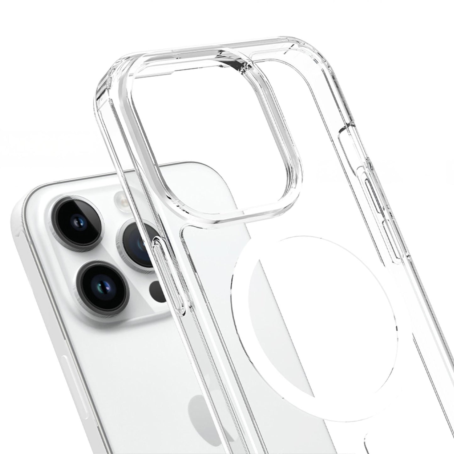 Прозрачен калъф MagSafe с прозрачна защитна рамка за Apple iPhone 14 Pro Max - 3mk Armor MagCase
