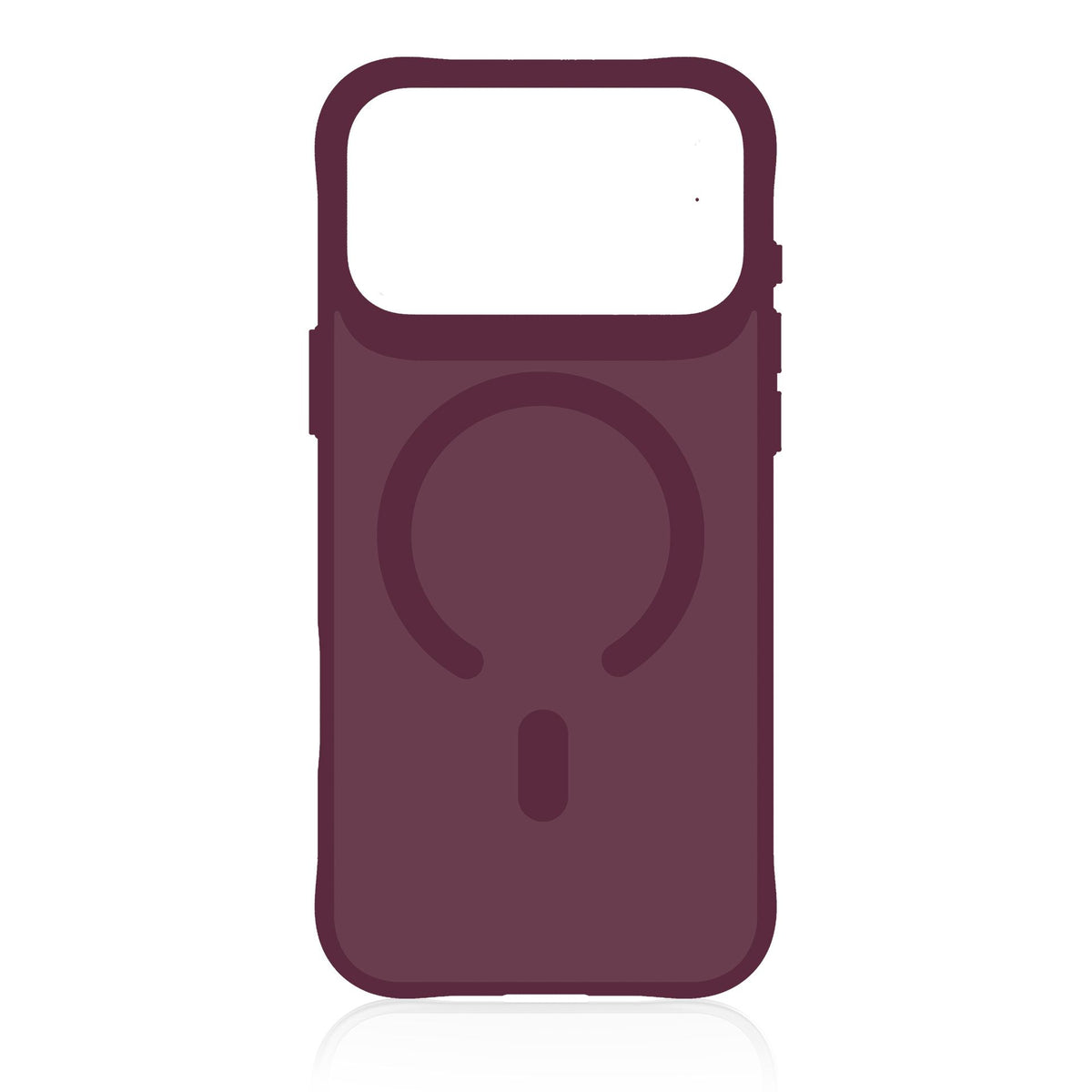 Хейзи калъф с MagSafe за Apple iPhone за 17 Pro/ 18 Pro-  3mk Hardy Hazy MagCase Burgundy