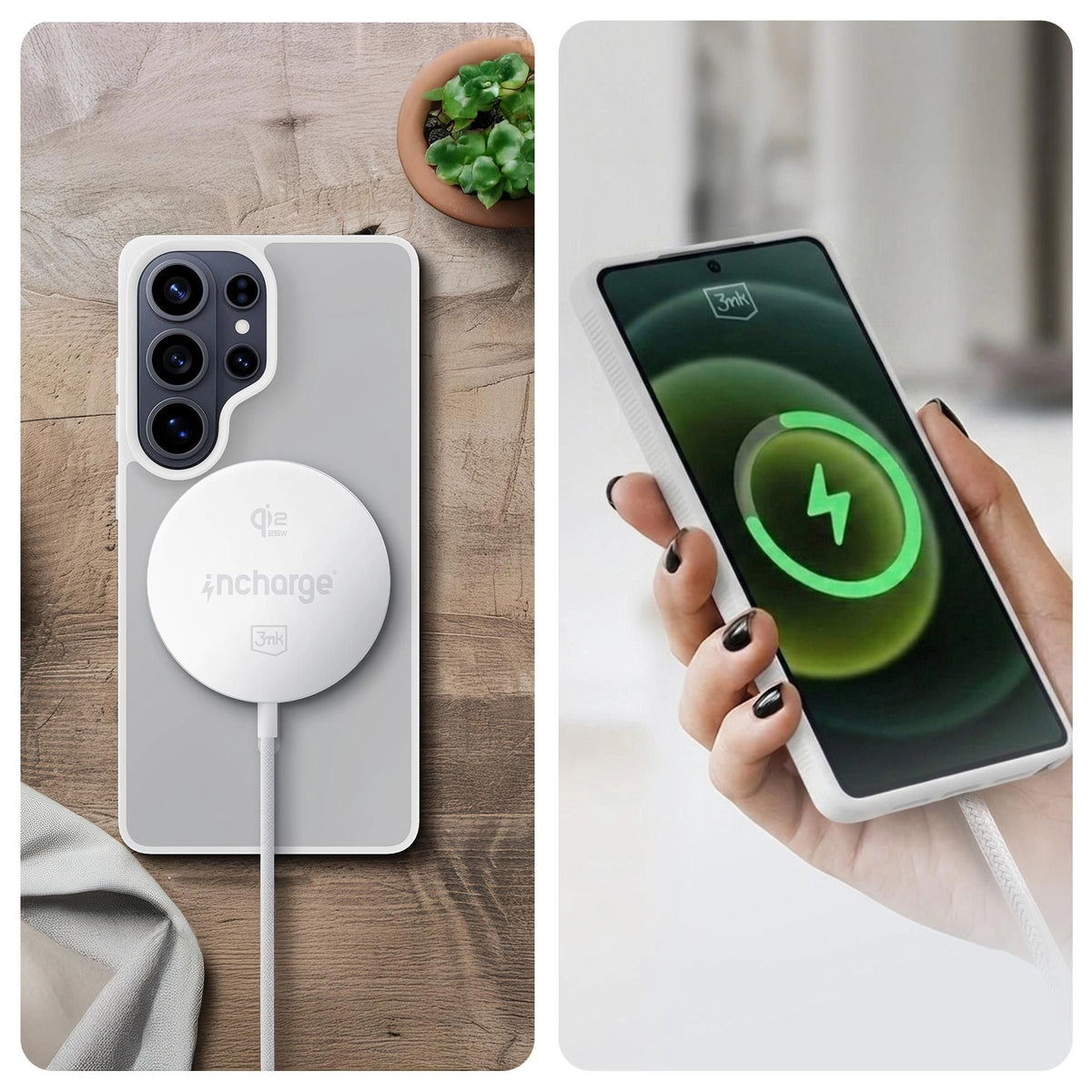 Безжично зарядно устройство - 3mk incharge Align Qi2.,2 25W for Android