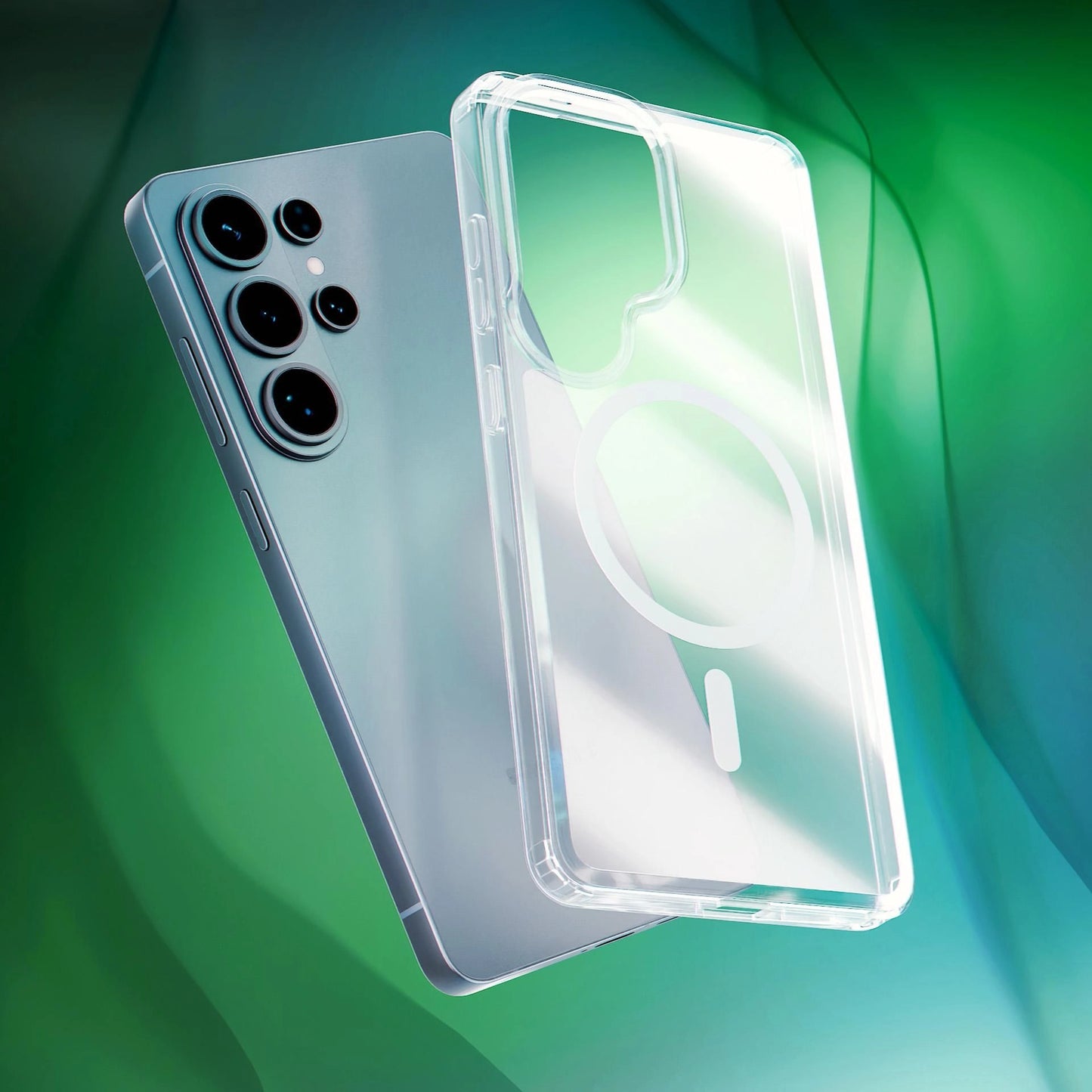 Прозрачен калъф MagSafe с прозрачна защитна рамка за Samsung Galaxy Galaxy S26 Ultra - 3mk Armor MagCase