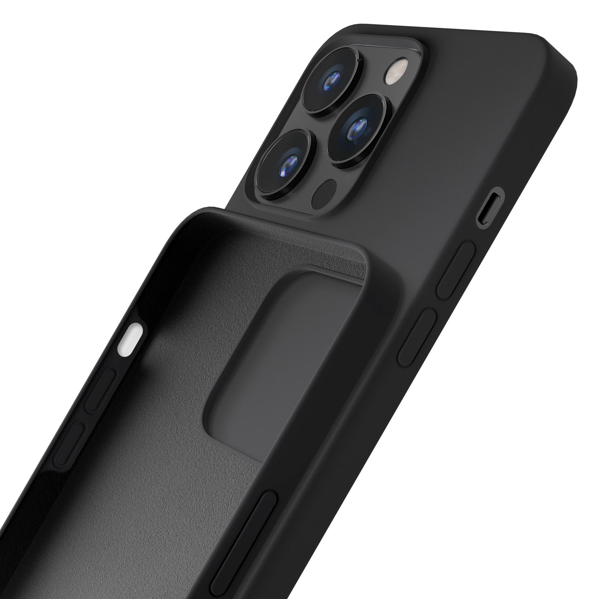 Черен силиконов калъф за Apple iPhone 16 Pro Max - 3mk Silicone Case