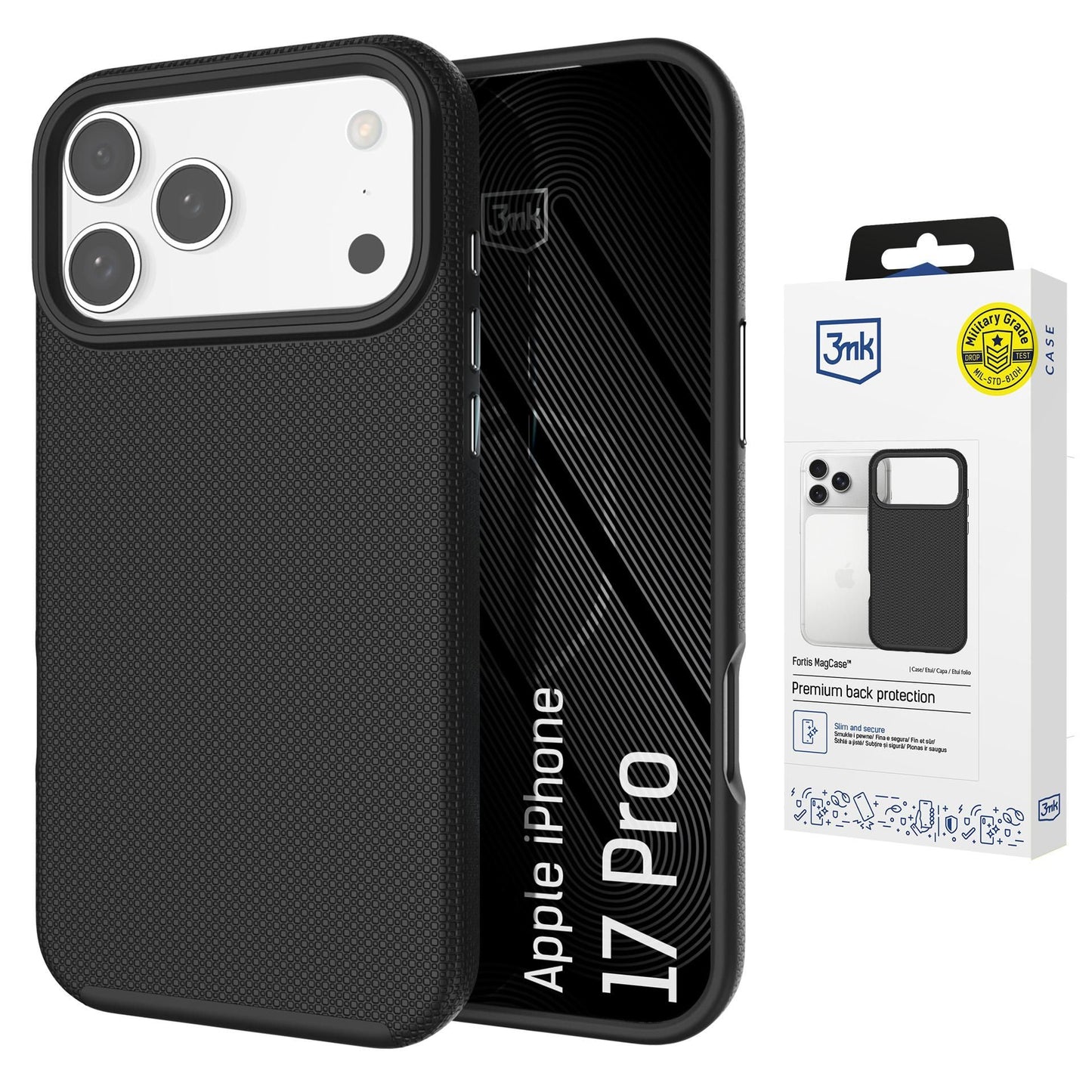 Фортис калъф с MagSafe за Apple iPhone 17 Pro - 3mk Fortis MagCase
