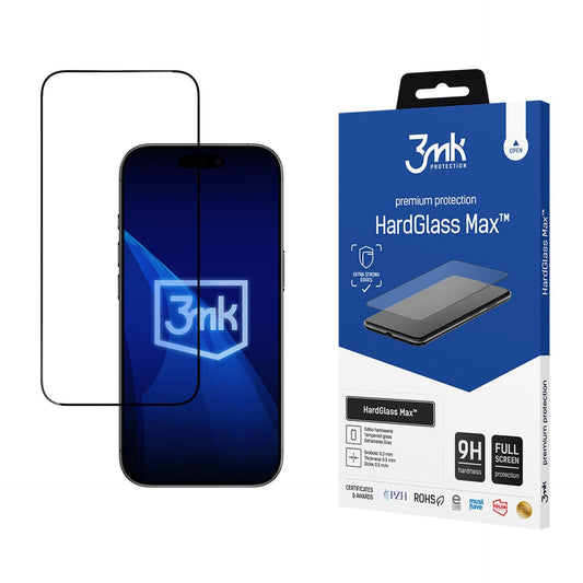 Протектор за Apple iPhone 17 Air - 3mk HardGlass Max Black