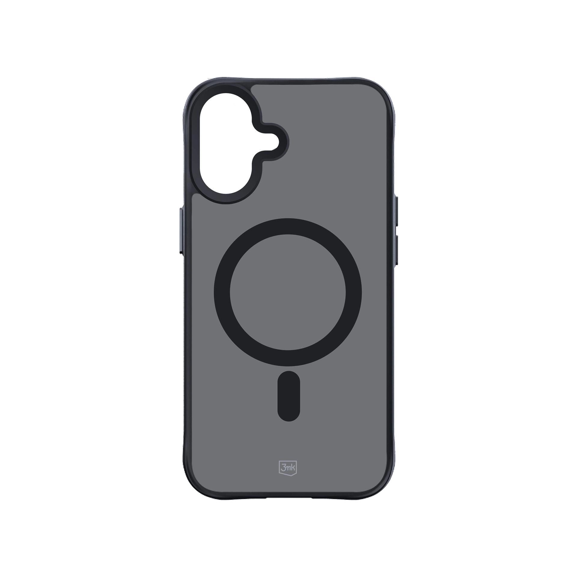 Опушен силиконов калъф с MagSafe за Apple iPhone 17 - 3mk Smoke MagCase