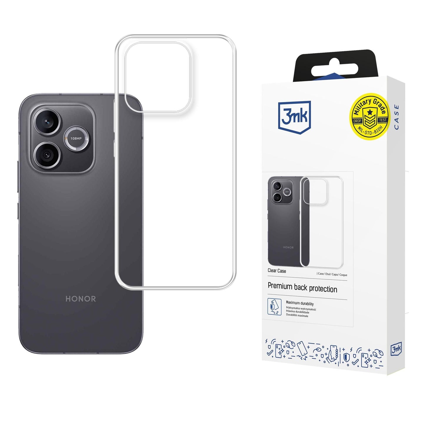 Прозрачен калъф за Honor 600 lite - 3mk Clear Case