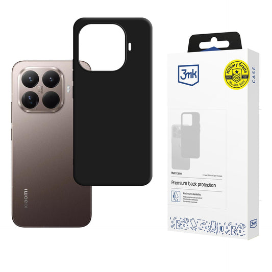 Матов калъф за Xiaomi 15T Pro 5G - 3mk Matt Case black