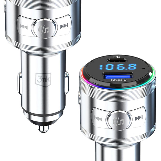 Метален трансмитер кола - 3mk Hyper Car Power Transmitter 48W QC PD PPS USB