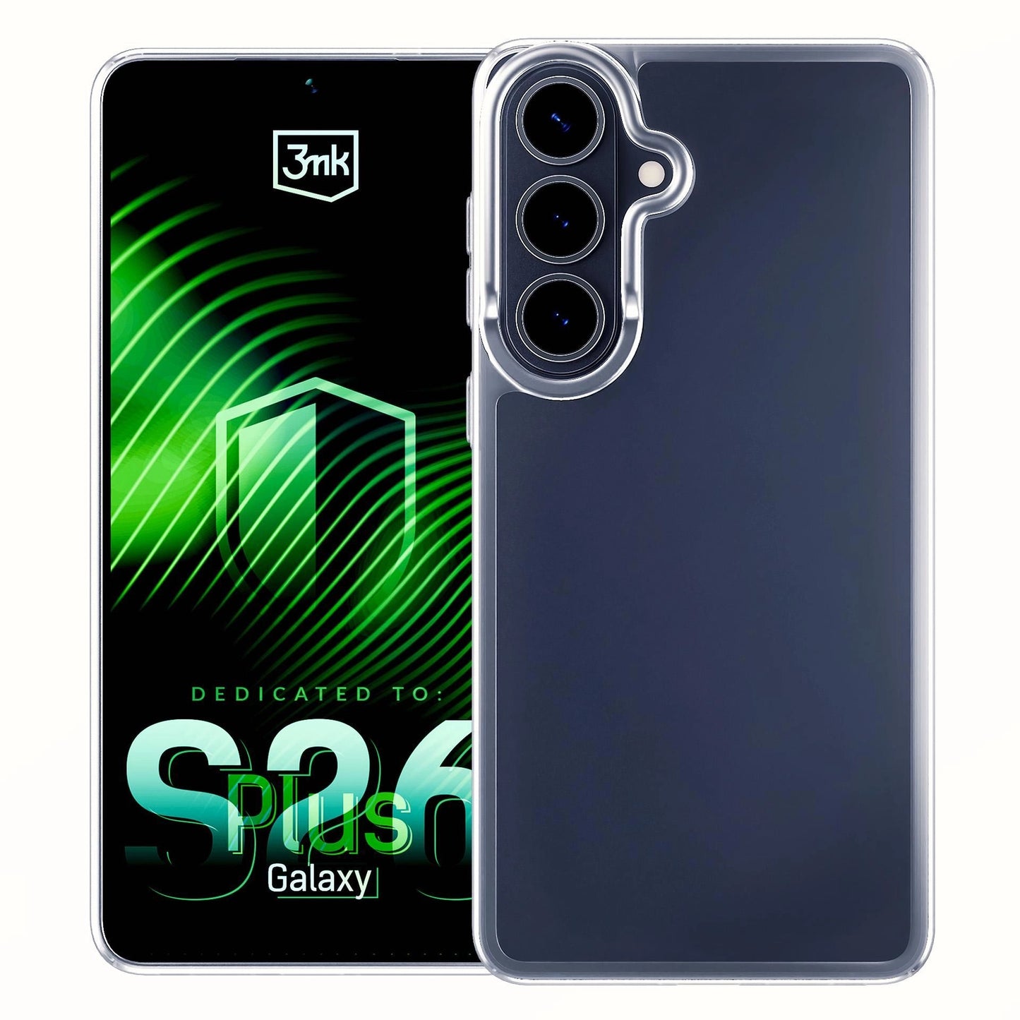 Прозрачен калъф с прозрачна защитна рамка за Samsung  Galaxy S26+ - 3mk Armor Case