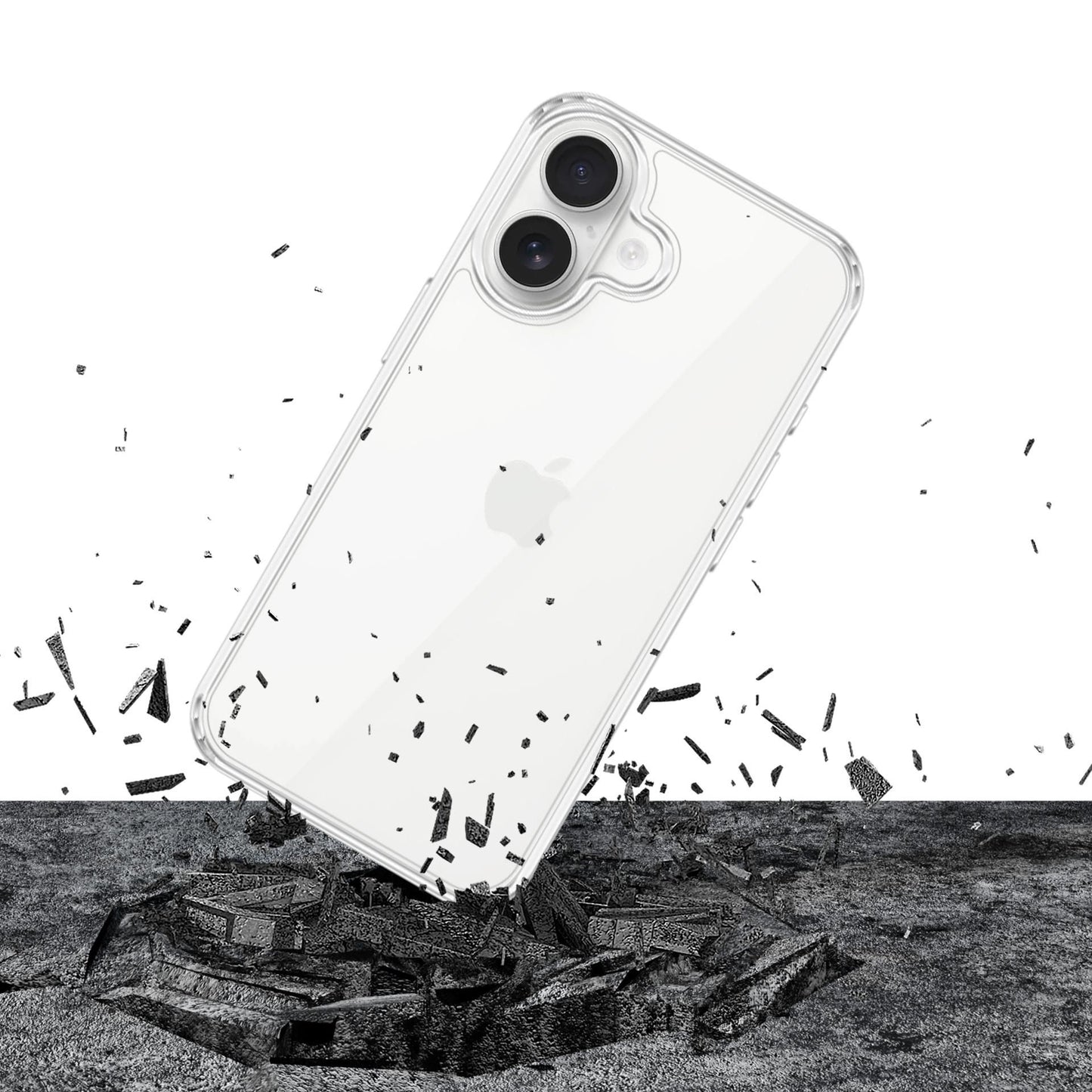 Прозрачен калъф с прозрачна защитна рамка за Apple iPhone 17 - 3mk Armor Case