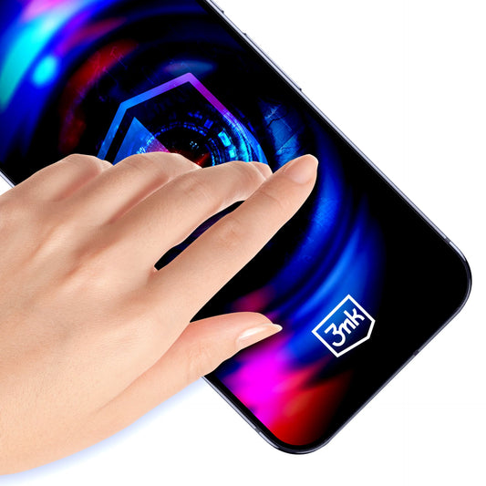 Privacy протектор с апликатор за  Apple iPhone 15 Plus / iPhone 16 Plus - 3mk HardGlass Max Privacy