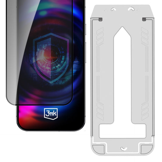 Протектор с апликатор за Apple iPhone 17 air - 3mk Hardglass Max Privacy