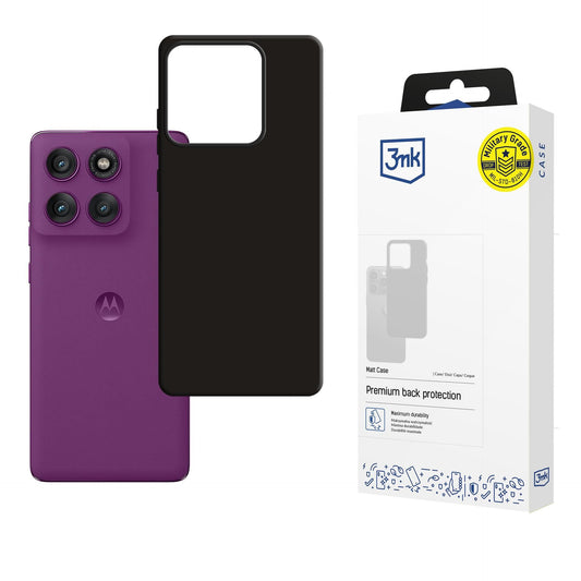 Матов калъф за Motorola Edge 60 Pro - 3mk Matt Case black