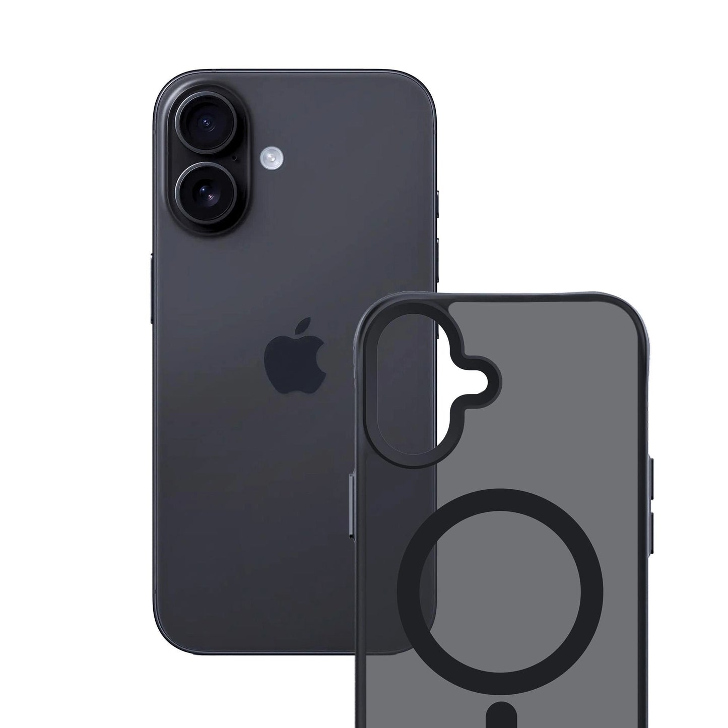 Опушен силиконов калъф с MagSafe за Apple iPhone 17 - 3mk Smoke MagCase
