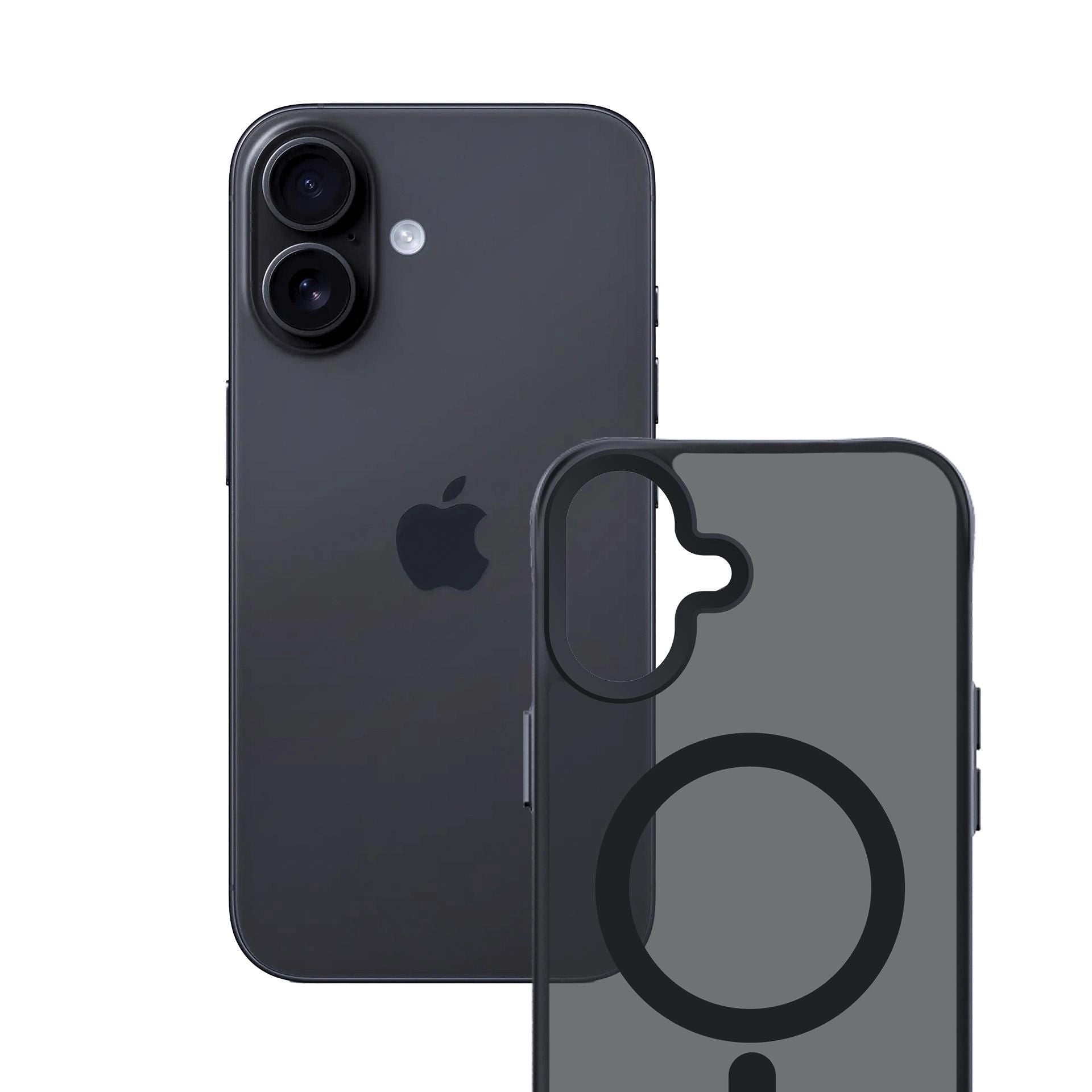 Опушен силиконов калъф с MagSafe за Apple iPhone 17 - 3mk Smoke MagCase