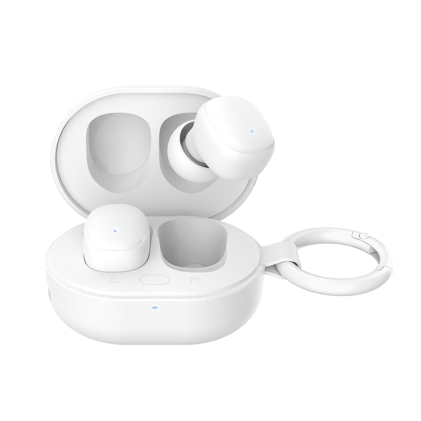 Безжични Bluetooth слушалки - 3mk FlowBuds 6.0 - бели