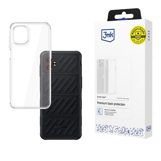 Прозрачен калъф с прозрачна защитна рамка за Samsung Galaxy XCover 7 Pro - 3mk Armor Case