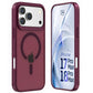 Хейзи калъф с MagSafe за Apple iPhone за 17 Pro Max/ 18 Pro Max-  3mk Hardy Hazy MagCase Burgundy
