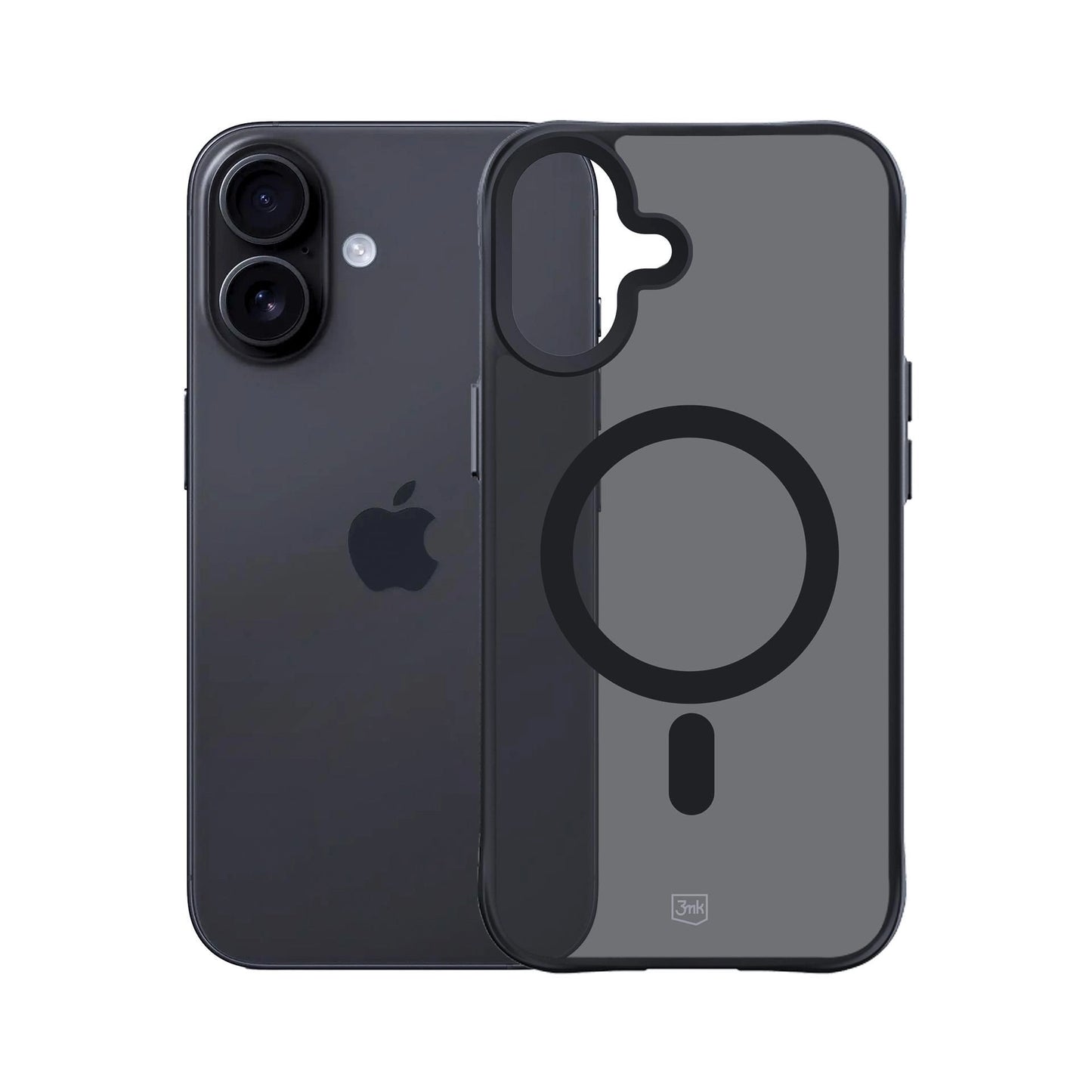 Опушен силиконов калъф с MagSafe за Apple iPhone 17 - 3mk Smoke MagCase