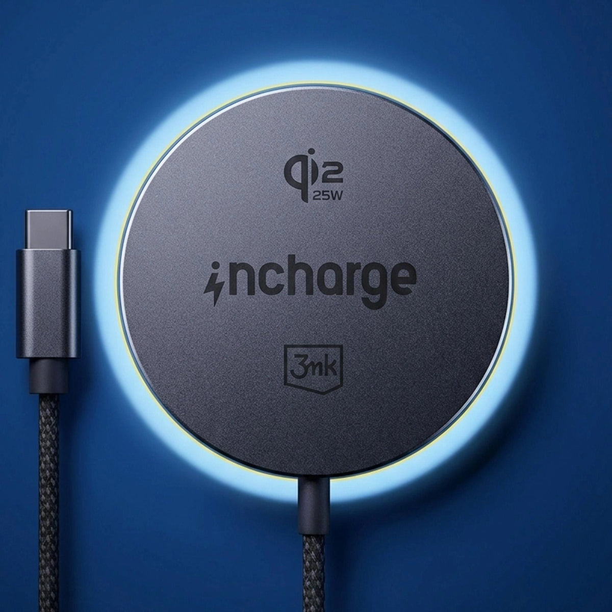 Безжично зарядно устройство - 3mk incharge Align Qi2.,2 25W for Android