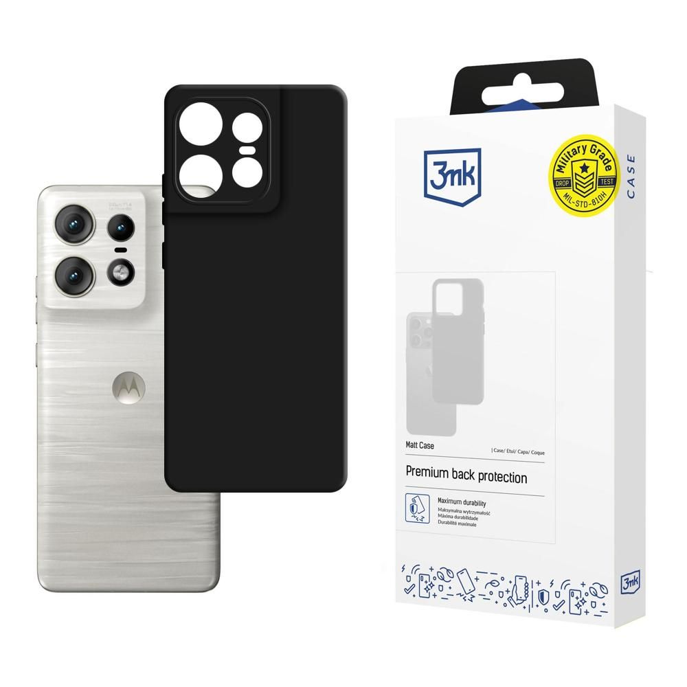 Матов калъф за Motorola Edge 50 Pro - 3mk Matt Case black