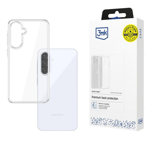 Прозрачен калъф с прозрачна защитна рамка за Samsung Galaxy A36 / Galaxy A56 - 3mk Armor Case - 3mk Armor Case