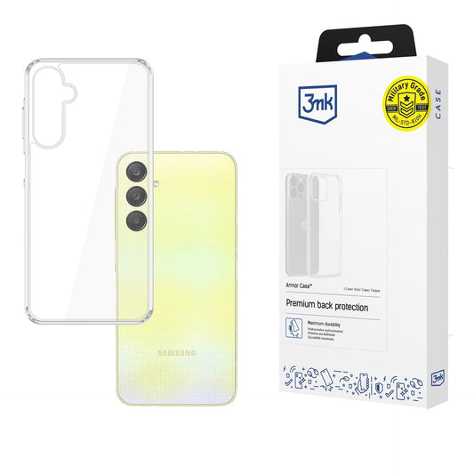 Прозрачен калъф с прозрачна защитна рамка за Samsung  Galaxy A26 5G - 3mk Armor Case 