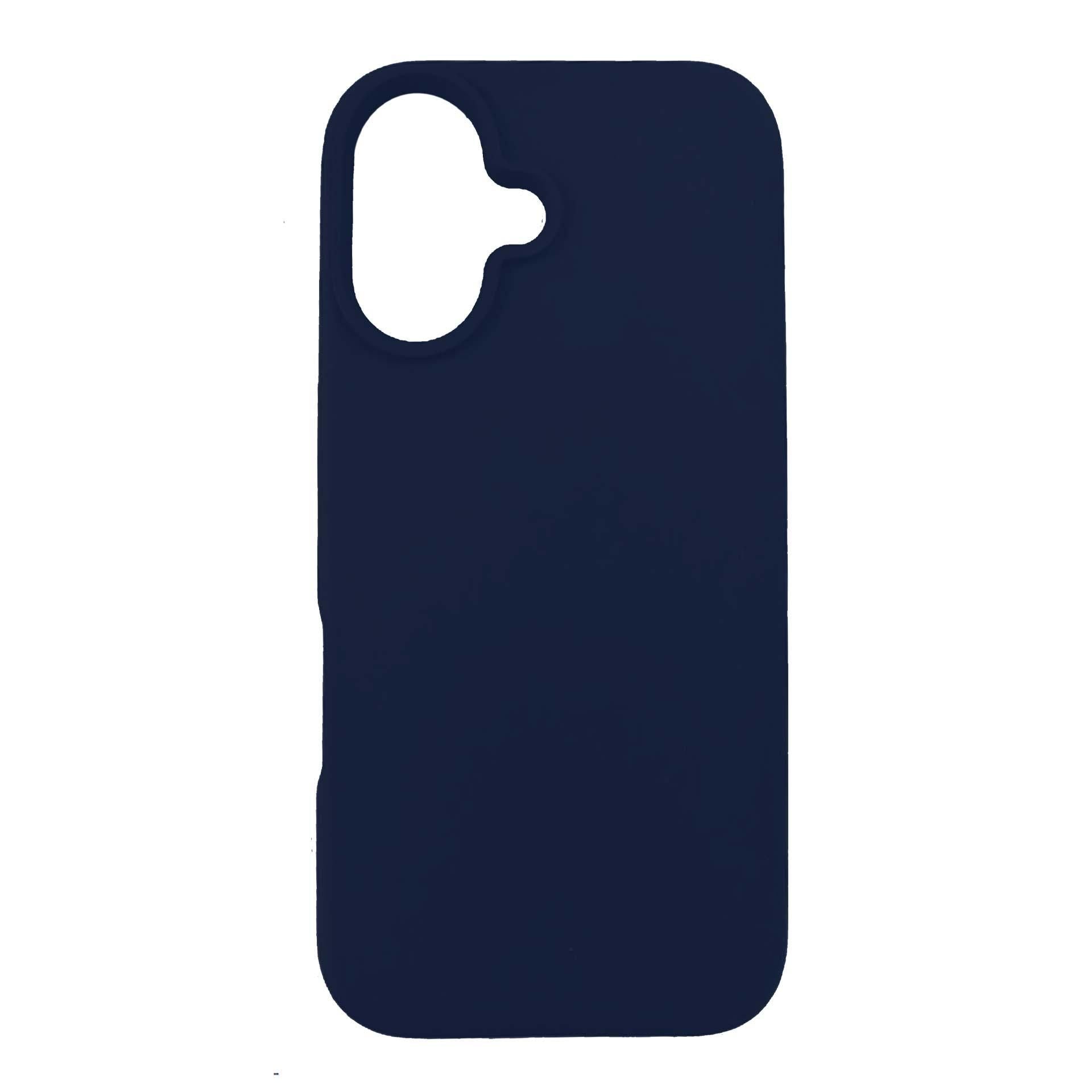 Син силиконов калъф за Apple iPhone 16 - 3mk Silicone Case Dark Navy