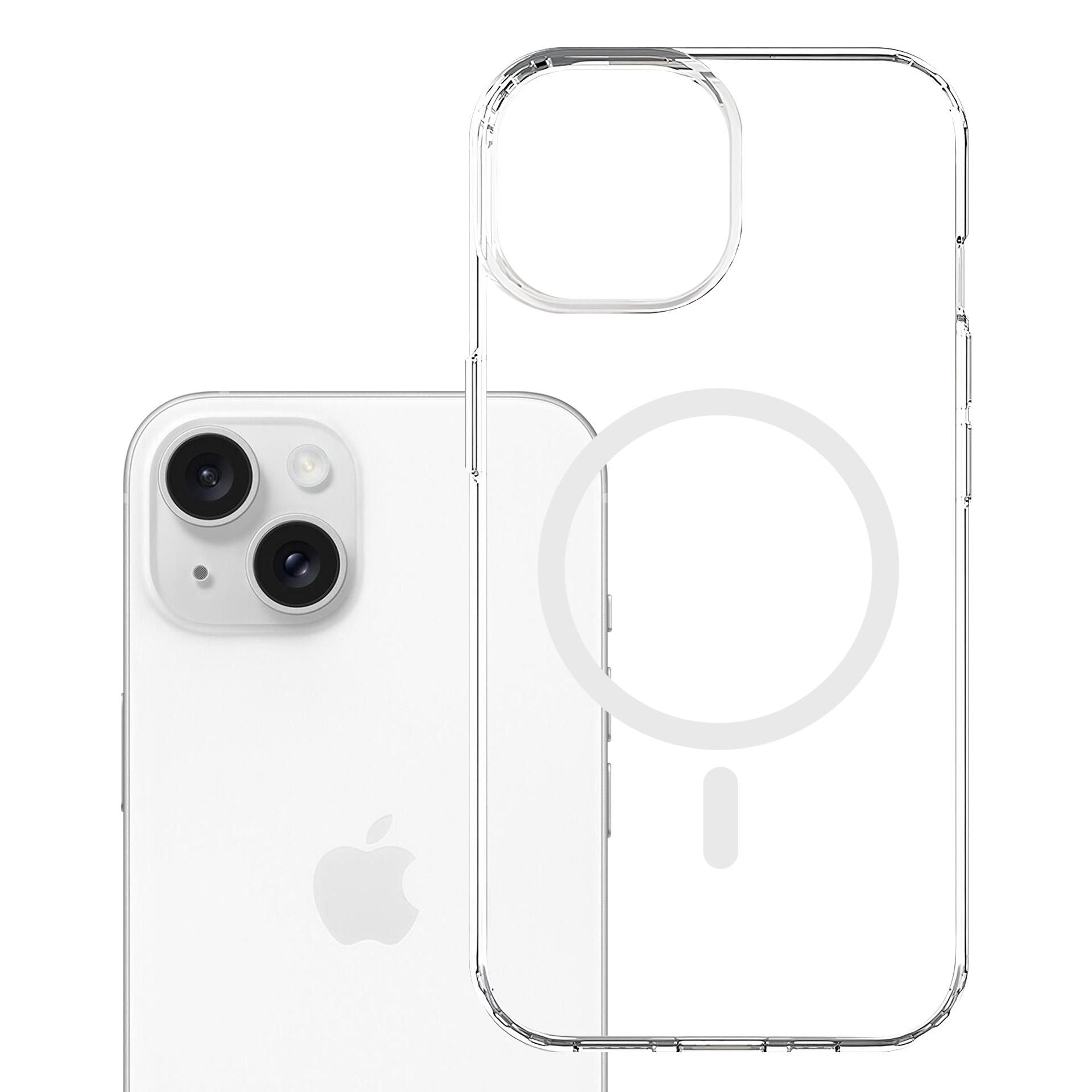 Прозрачен калъф MagSafe с прозрачна защитна рамка за Apple iPhone 13 / iPhone 14 - 3mk Armor MagCase