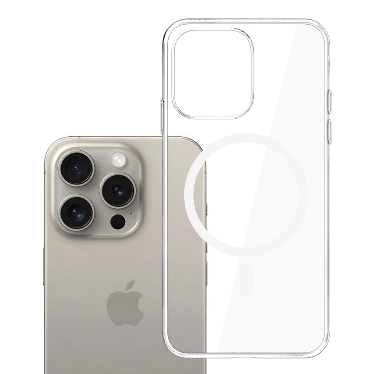 Прозрачен калъф с MagSafe за Apple iPhone 15 Pro Max - 3mk Clear MagCase