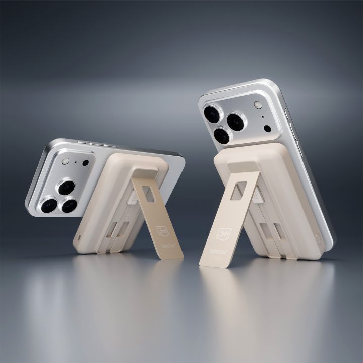 Джобна външна батерия - 3mk SafeCell 4 in 1 Semi-Solid 22.5W MagSafe 10,000mAh Бежова