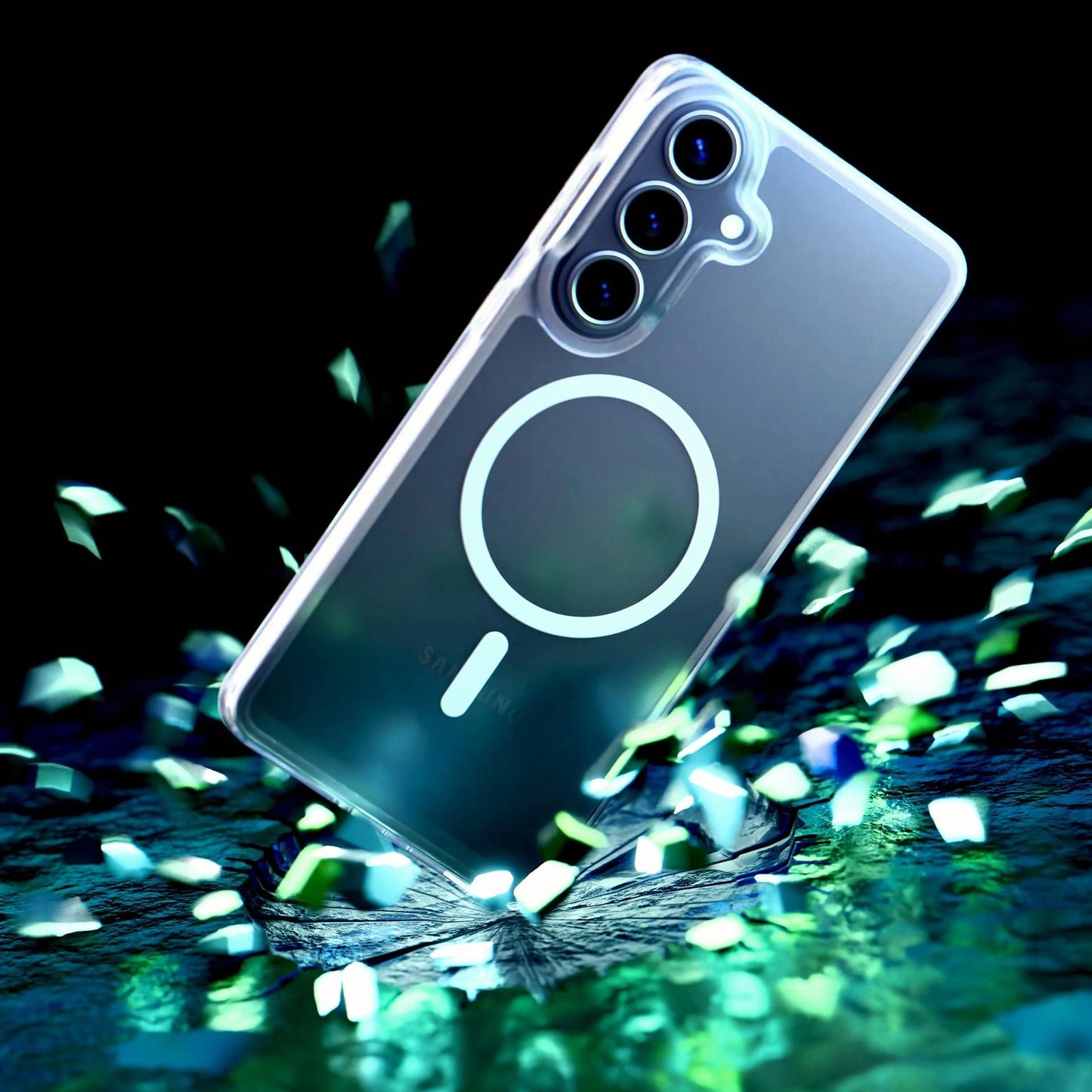 Прозрачен калъф MagSafe с прозрачна защитна рамка за Samsung Galaxy Galaxy S26 - 3mk Armor MagCase