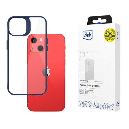 Прозрачен калъф с цветна защитна рамка Apple iPhone 11 - 3mk Satin Armor Case+