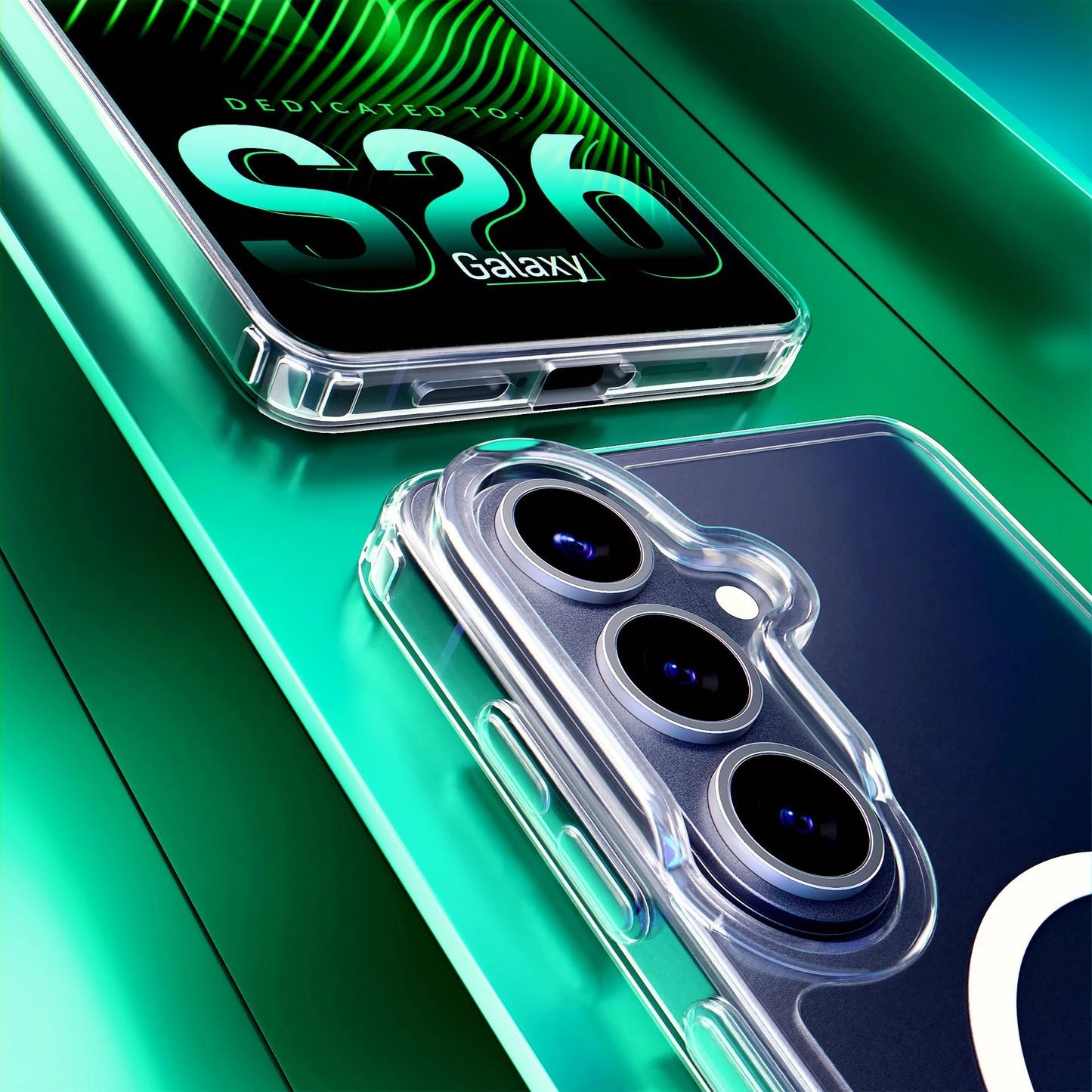 Прозрачен калъф MagSafe с прозрачна защитна рамка за Samsung Galaxy Galaxy S26 - 3mk Armor MagCase