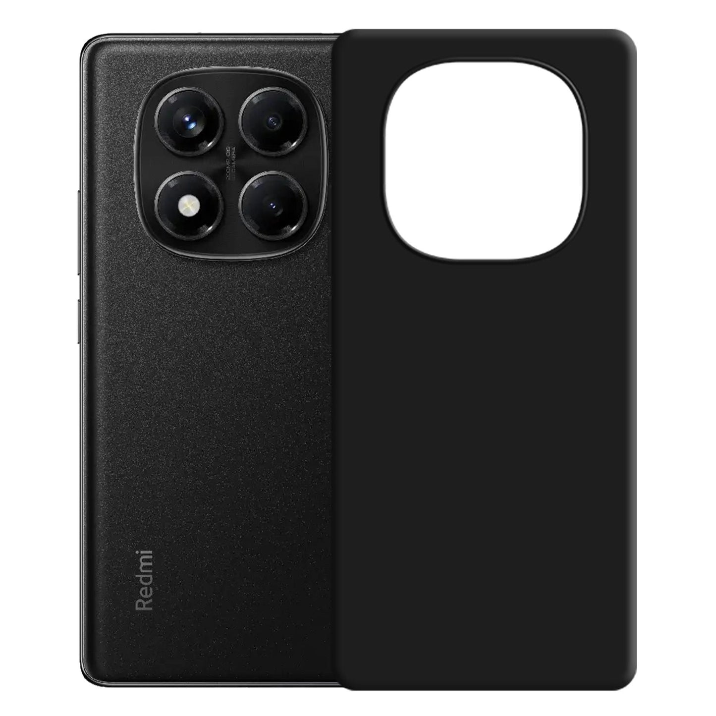 Черен силиконов калъф за Redmi Note 14 Pro 5G - 3mk Silicone Case