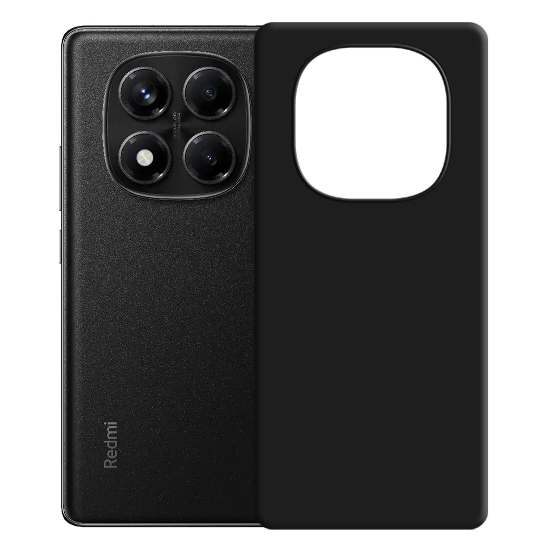 Черен силиконов калъф за Redmi Note 14 Pro 5G - 3mk Silicone Case