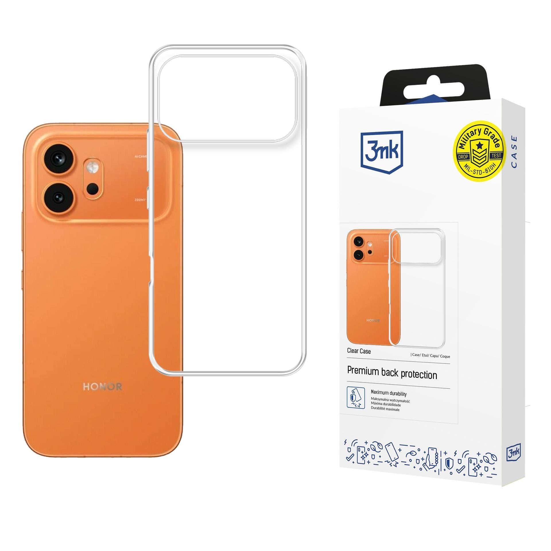 Прозрачен калъф за Honor 600 5G - 3mk Clear Case