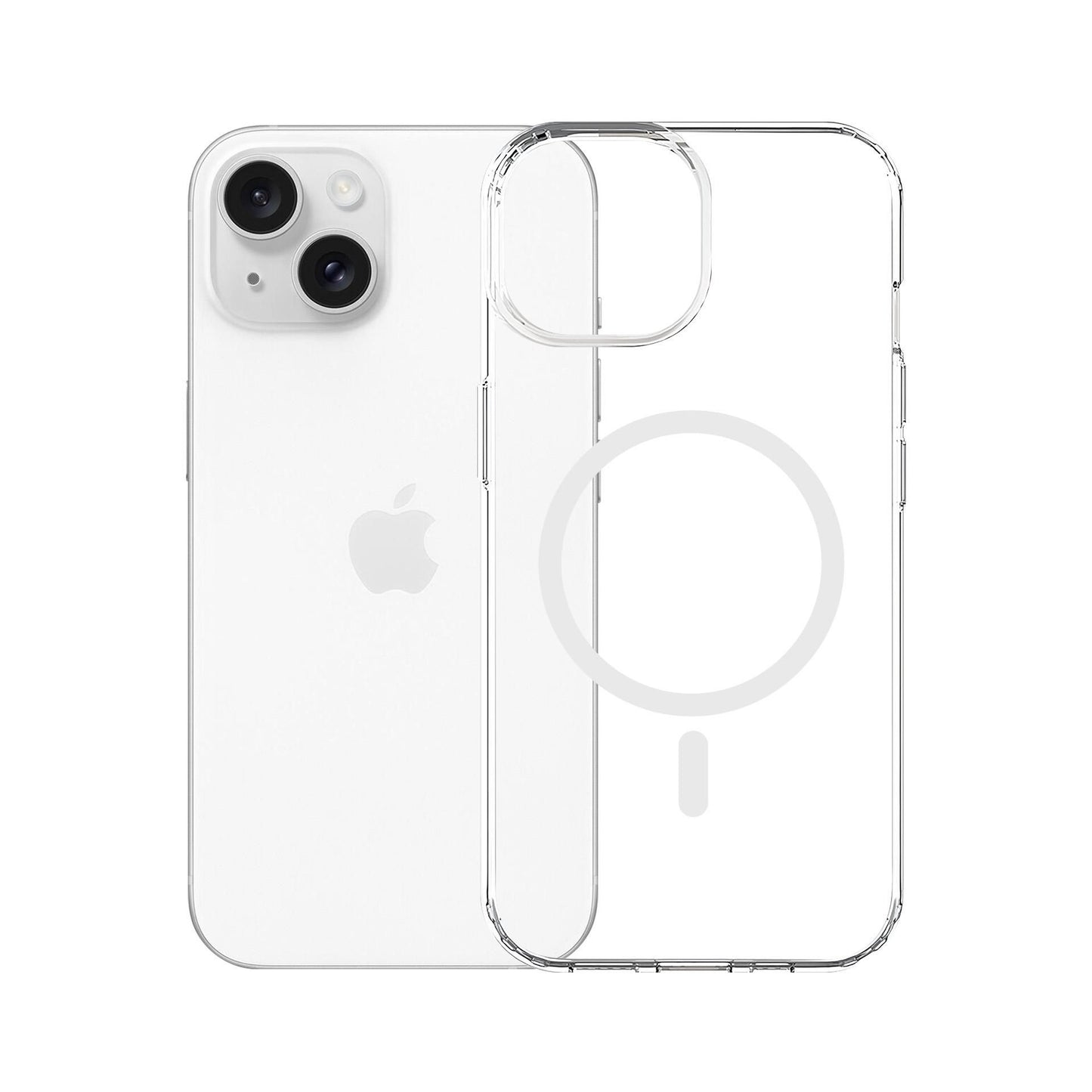 Прозрачен калъф MagSafe с прозрачна защитна рамка за Apple iPhone 13 / iPhone 14 - 3mk Armor MagCase