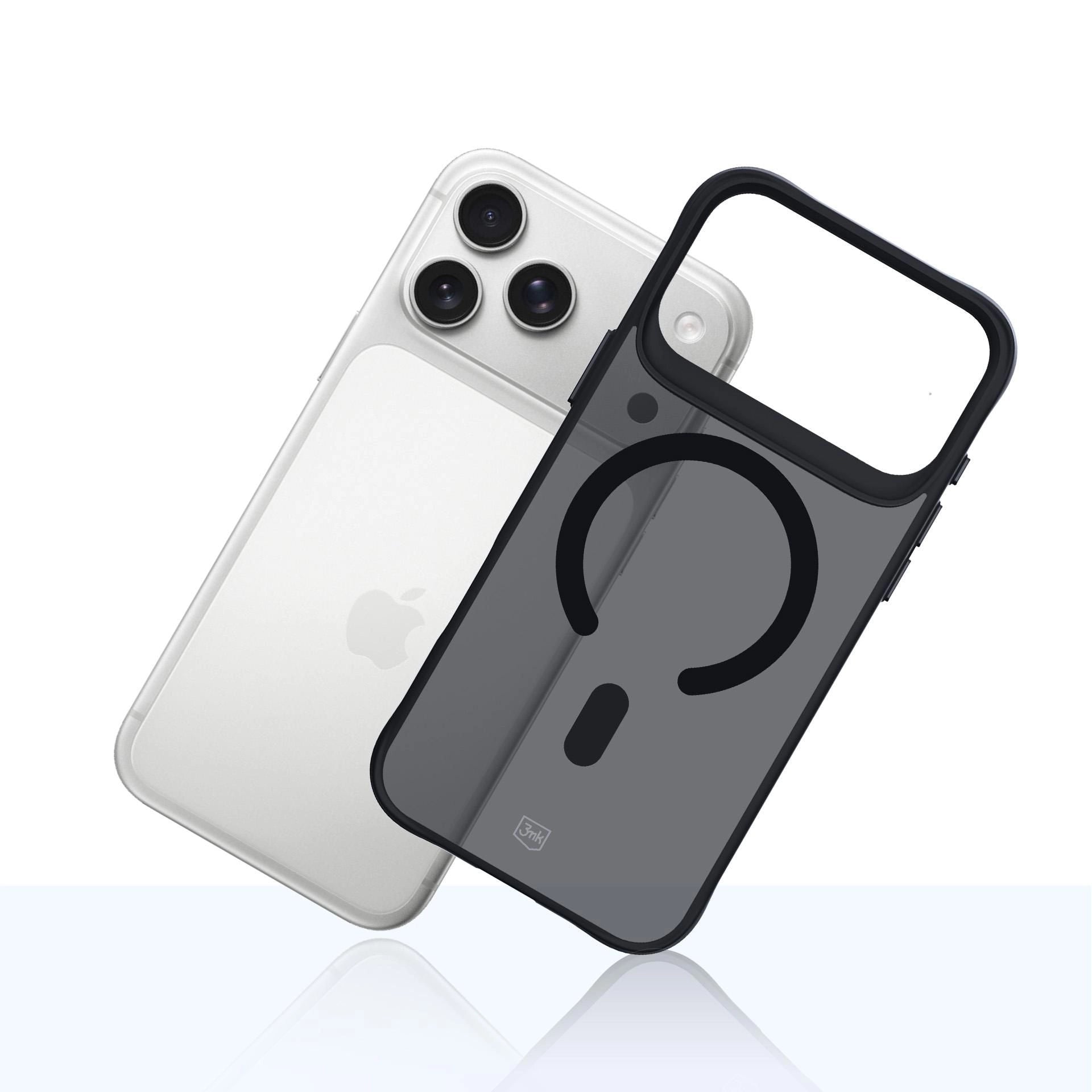 Опушен силиконов калъф с MagSafe за Apple iPhone 17 Pro - 3mk Smoke MagCase