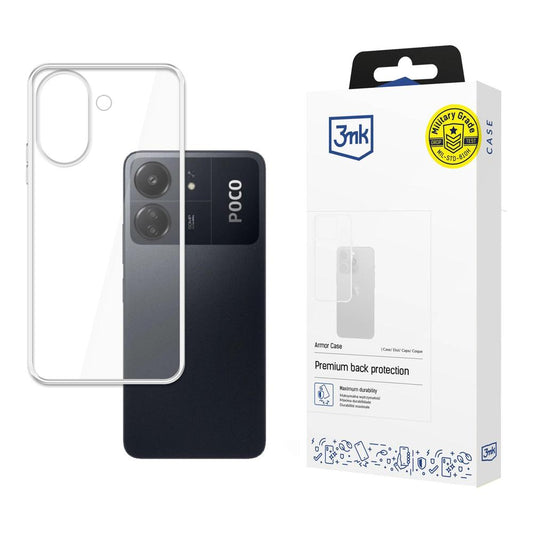 Прозрачен калъф с прозрачна защитна рамка за Redmi 13C/ POCO C65 - 3mk Armor Case
