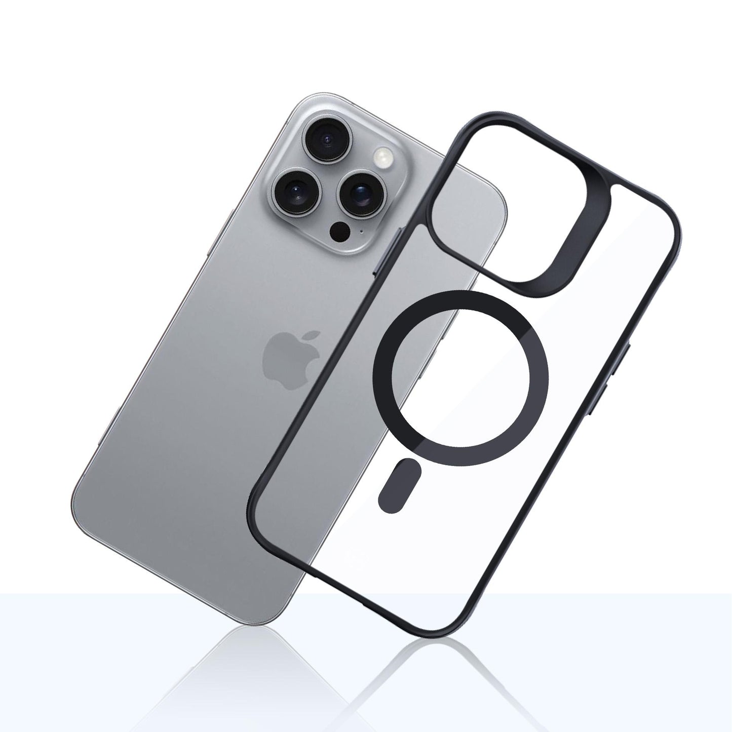 Прозрачен калъф с прозрачна защитна рамка и MagSafe за Apple iPhone 16 Pro Max - 3mk Satin Armor MagCase