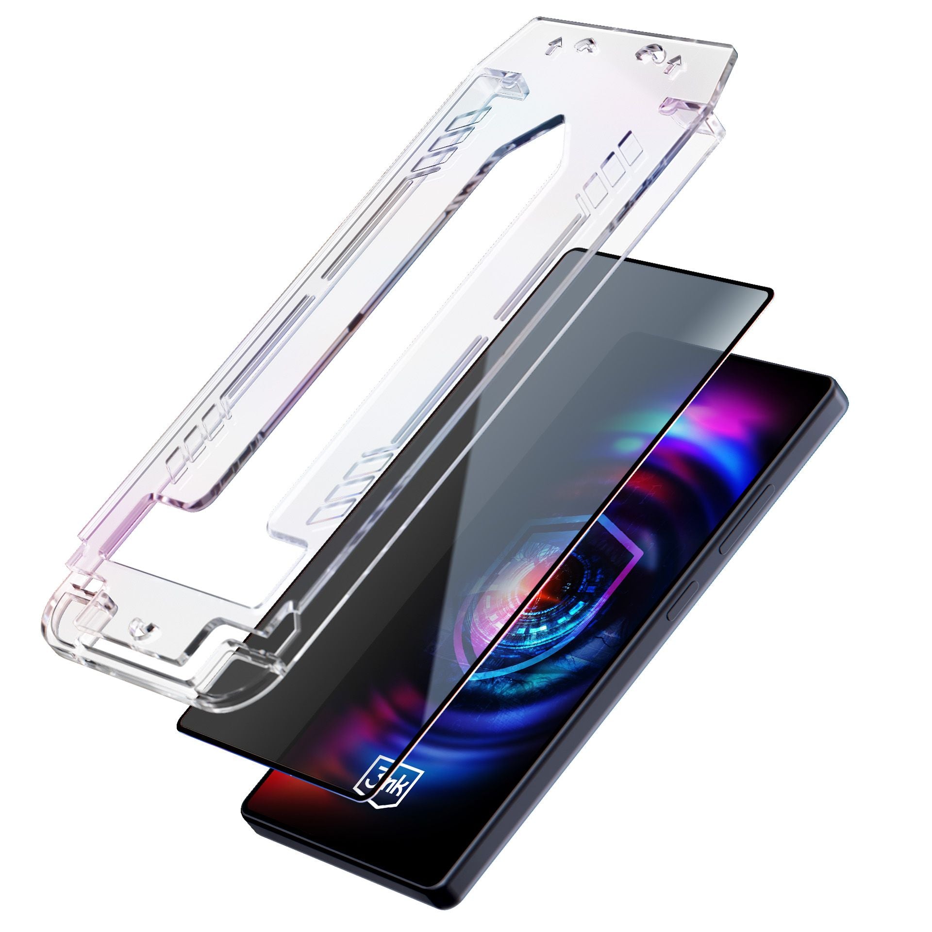 Протектор с апликатор за Apple iPhone 14 Pro - 3mk Hardglass Max Privacy