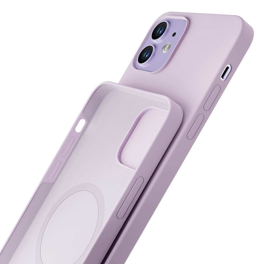 Силиконов калъф за Apple iPhone 12 - 3mk Hardy Silicone MagCase Purple