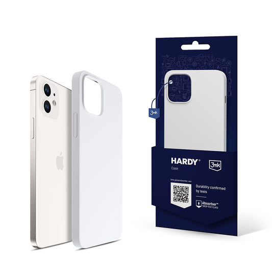 Силиконов калъф за Apple iPhone 12 - 3mk Hardy Silicone MagCase White