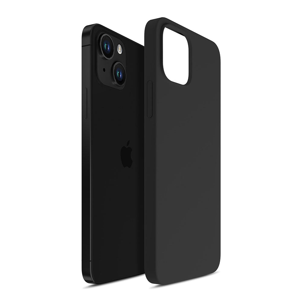 Черен силиконов калъф за Apple iPhone 15 Plus - 3mk Silicone Case