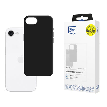 Черен силиконов калъф за Apple iPhone 16E - 3mk Silicone Case