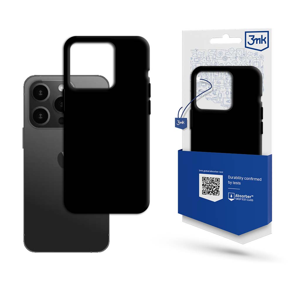 Матов калъф за Apple iPhone 15 Pro Max - 3mk Matt Case black